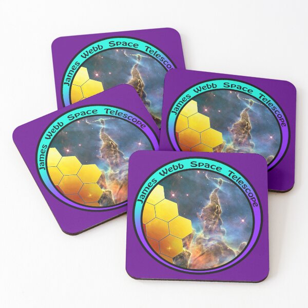 Item preview, JWST James Webb Telescope - Mystic Mountain Carina Nebula, teal purple designed and sold by Kestrelle.