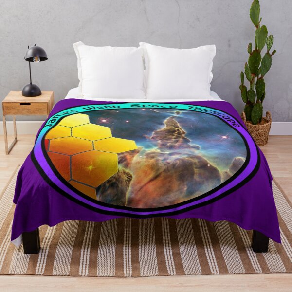 Item preview, JWST James Webb Telescope - Mystic Mountain Carina Nebula, teal purple designed and sold by Kestrelle.