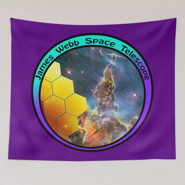 Item preview, JWST James Webb Telescope - Mystic Mountain Carina Nebula, teal purple designed and sold by Kestrelle.