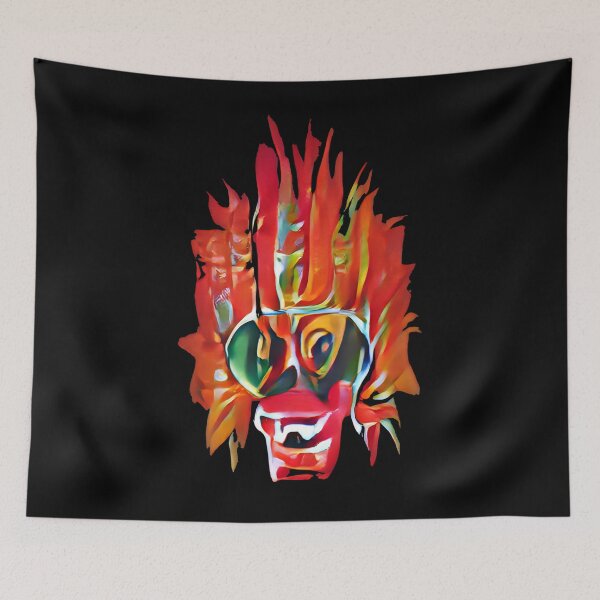 Item preview, Abstract Surreal Painting Style Sri Lanka Devil Yaka Mask designed and sold by Legit Hooligan.