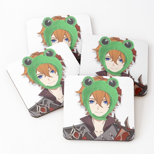 Item preview, Childe wearing a Frog hat designed and sold by Mo Chu.