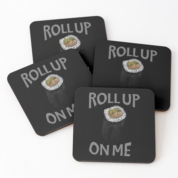Item preview, Roll up on me - sushi roll - watercolour - graphical text  designed and sold by JimmyMald57041.