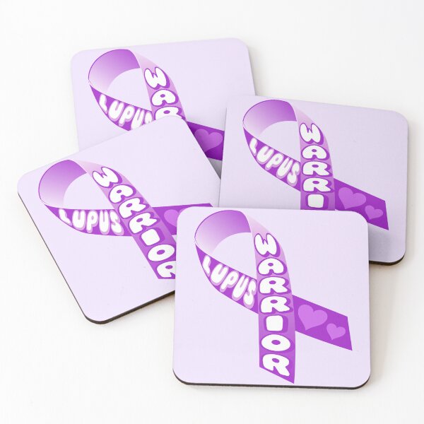 Item preview, Lupus WARRIOR Purple Ribbon designed and sold by everything4eva.