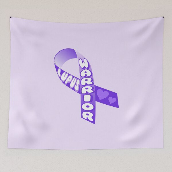 Item preview, Lupus WARRIOR Purple Ribbon designed and sold by everything4eva.