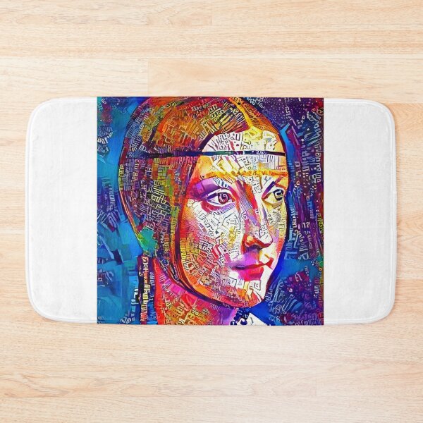 Item preview, Colorful portrait of Cecilia Gallerani - the famous Lady with an Ermine designed and sold by NickoPrints.