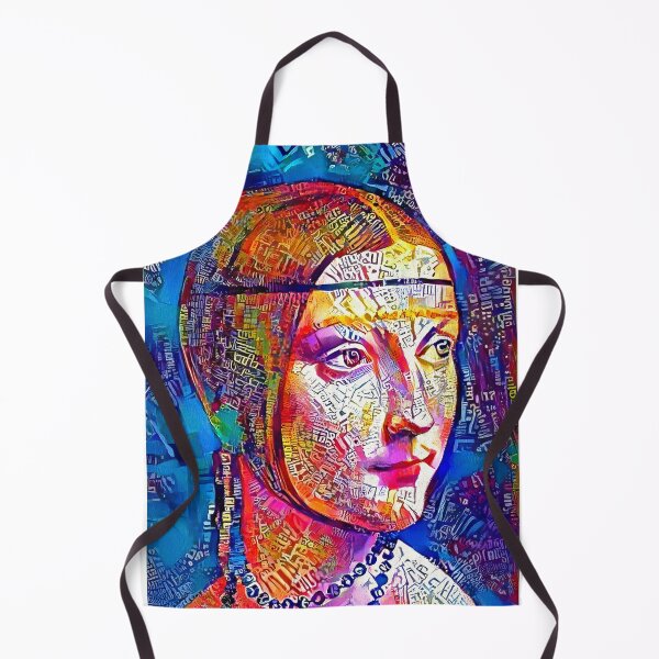 Item preview, Colorful portrait of Cecilia Gallerani - the famous Lady with an Ermine designed and sold by NickoPrints.
