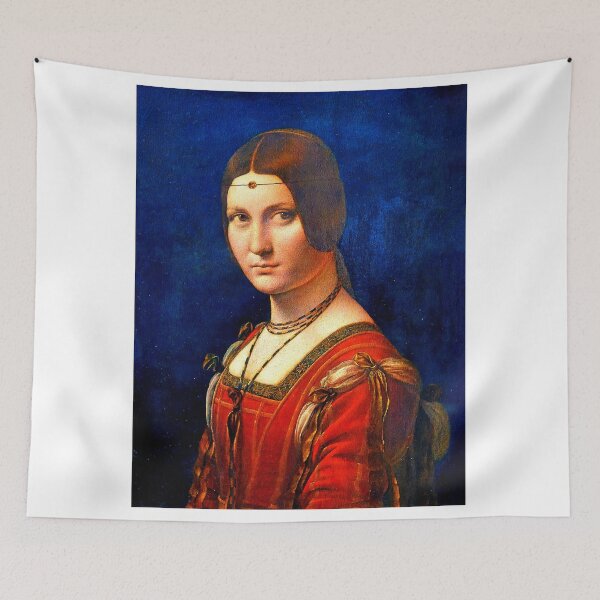 Item preview, La Belle Ferronniere by Leonardo da Vinci - digital enhancement designed and sold by NickoPrints.