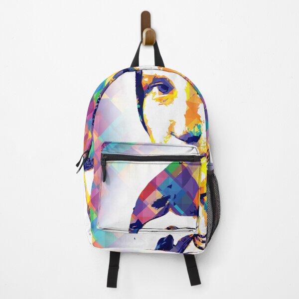 Item preview, La Belle Ferronniere by Leonardo da Vinci - colorful pop art effect designed and sold by NickoPrints.