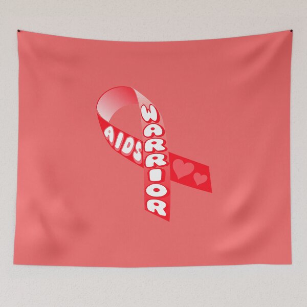 Item preview, AIDS WARRIOR Red Ribbon designed and sold by everything4eva.