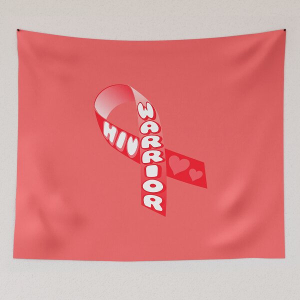 Item preview, HIV WARRIOR Red Ribbon designed and sold by everything4eva.