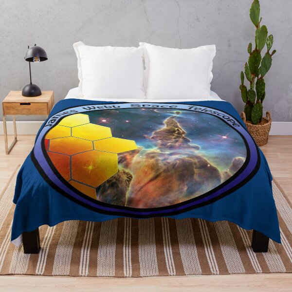 Item preview, JWST James Webb Telescope - Mystic Mountain Carina Nebula, blues designed and sold by Kestrelle.