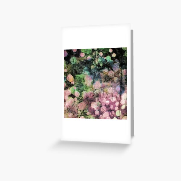 Abstract Batik Bubble Print Greeting Card