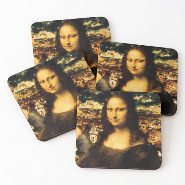 Item preview, Lady with an Ermine, Mona Lisa, and La Belle Ferronniere - digital recreation designed and sold by NickoPrints.