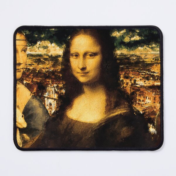 Item preview, Lady with an Ermine, Mona Lisa, and La Belle Ferronniere - digital recreation designed and sold by NickoPrints.
