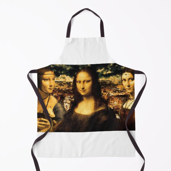 Item preview, Lady with an Ermine, Mona Lisa, and La Belle Ferronniere - digital recreation designed and sold by NickoPrints.