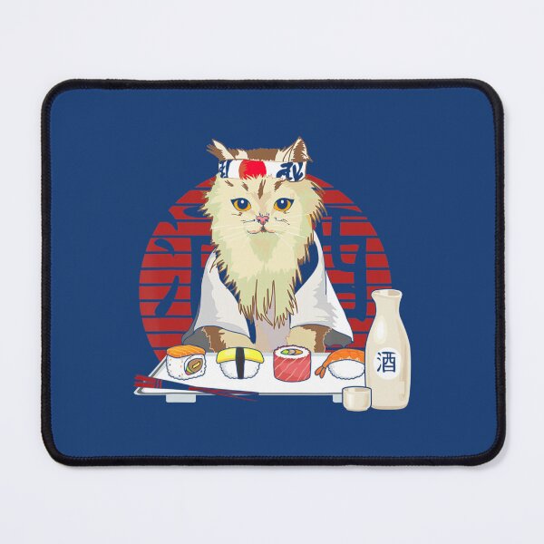 Item preview, Sushi Cat Japanese Cherry Blossom Persian Cat Vintage designed and sold by KaiRuiwe.