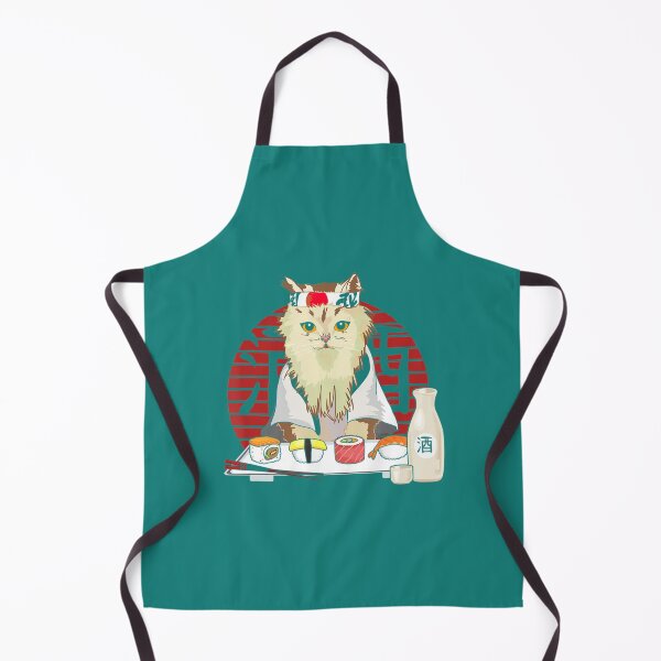 Item preview, Sushi Cat Japanese Cherry Blossom Persian Cat Vintage designed and sold by KaiRuiwe.