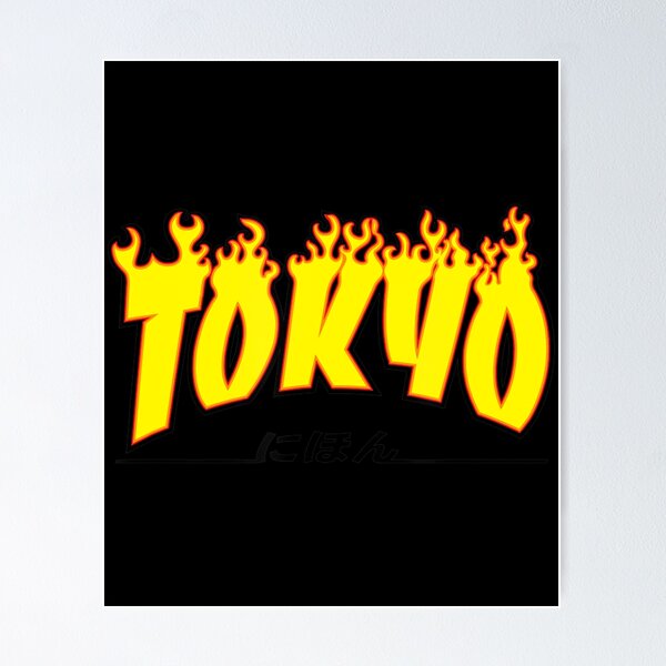 Item preview, Tokyo Japan Trasher Yellow, Orange, And Black, Flame designed and sold by KaiRuiwe.