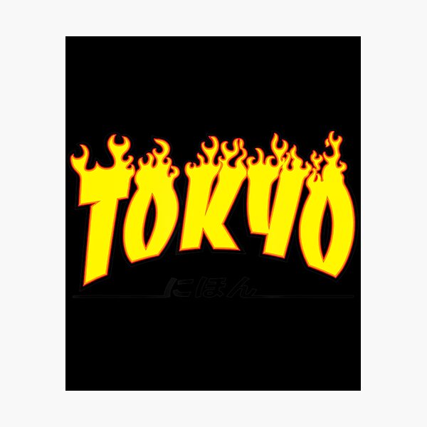 Item preview, Tokyo Japan Trasher Yellow, Orange, And Black, Flame designed and sold by KaiRuiwe.
