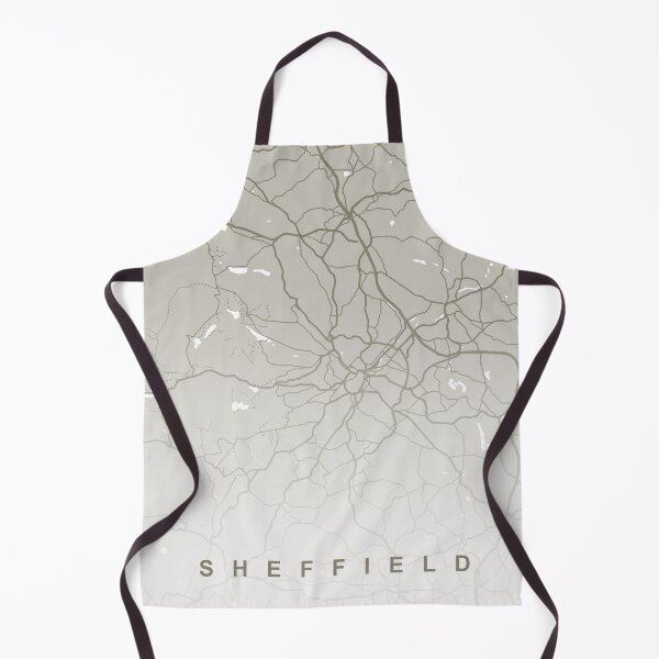 Aperçu de l'œuvre Art de la carte de Sheffield créée et vendue par artymaps.