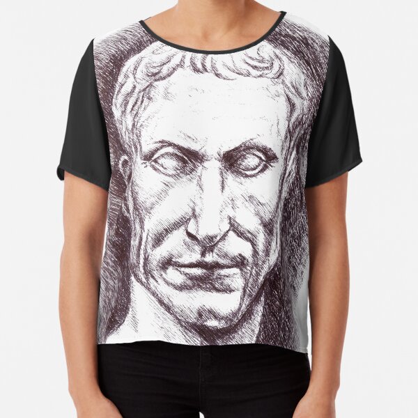 DRAWING, CLASSIC, ROME, ROMA, ITALY Chiffon Top