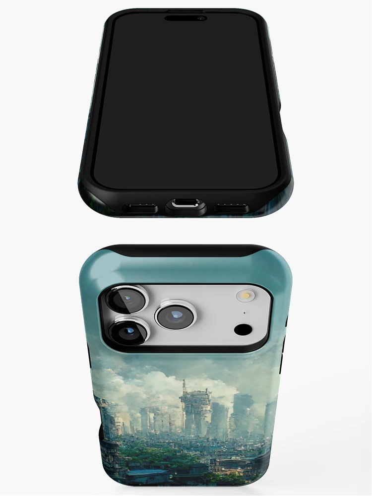 Thumbnail 3 of 4, iPhone Case, Pollution designed and sold by RicoInStudios.