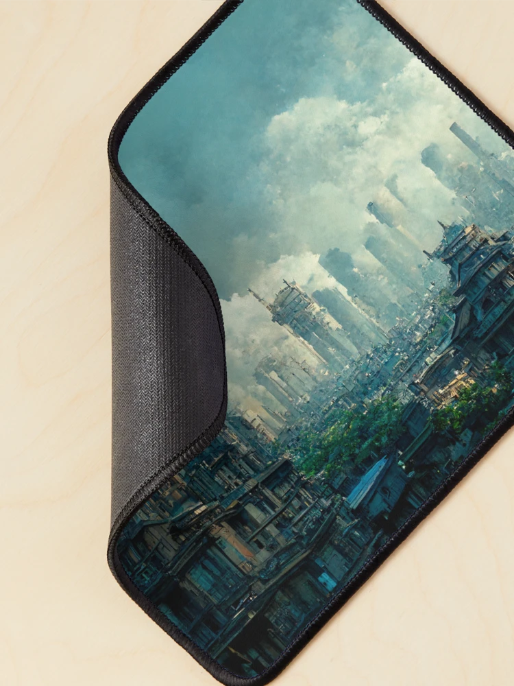 Thumbnail 2 of 5, Mouse Pad, Pollution designed and sold by RicoInStudios.