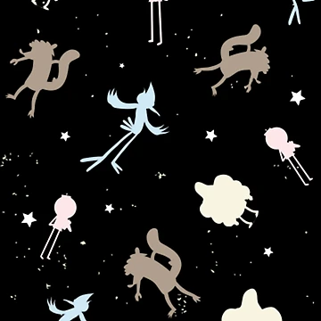 Artwork thumbnail, Regular Show Pattern  by Penderhouse