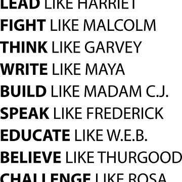 Artwork thumbnail, Black Hero | Black History | African American Civil Rights Leaders by UrbanApparel