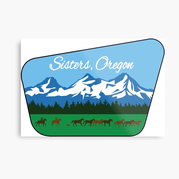 Three Sisters, Oregon Metal Print