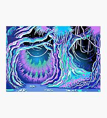 Magic Tale Blacklight Forest Background Photographic Print