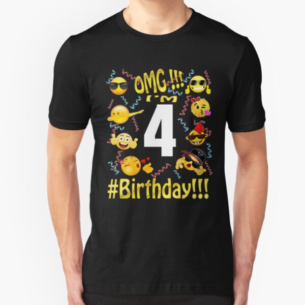 camisetas de emojis para cumpleaños