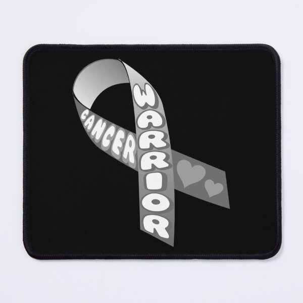 Item preview, Cancer WARRIOR Grey Ribbon designed and sold by everything4eva.