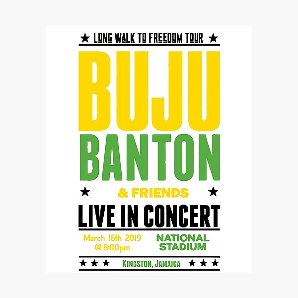 Item preview, Buju banton live in concert designed and sold by ShopGallery.