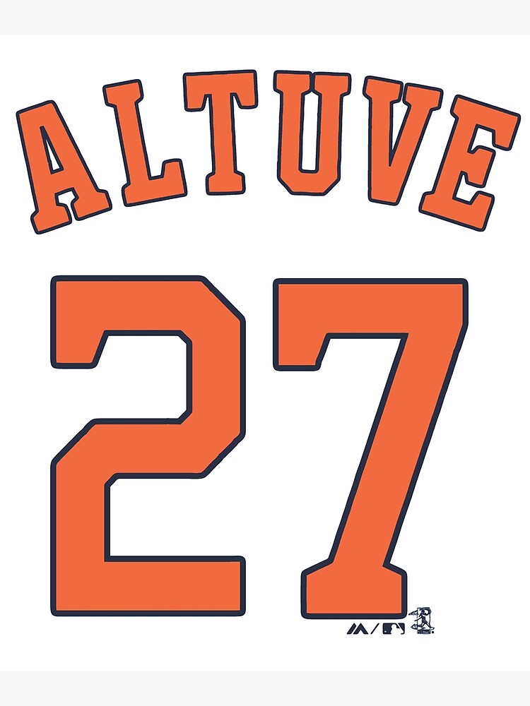 Houston Astros JOSE ALTUVE #27 Throwback Shooting Star Baseball