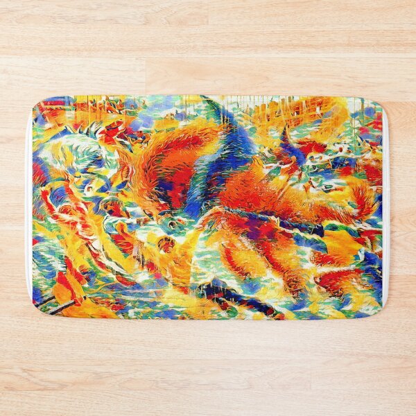 Item preview, The City Rises by Umberto Boccioni - colorful recreation designed and sold by NickoPrints.