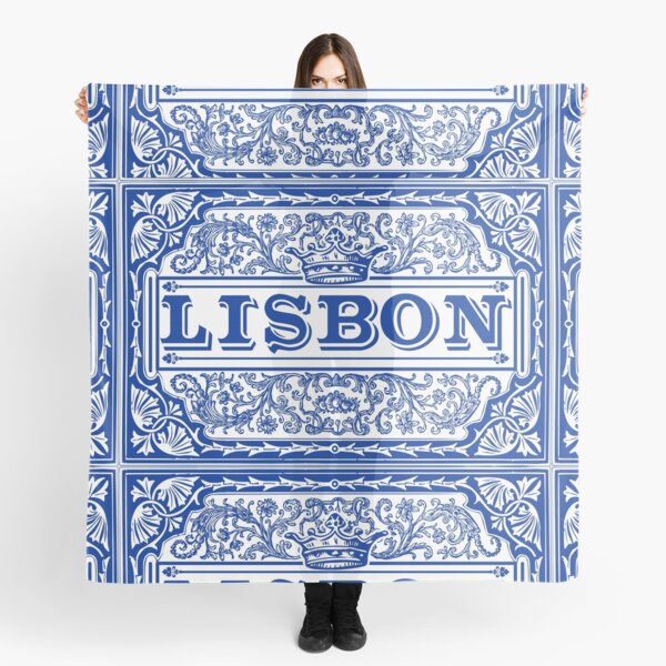 Azulejo Lisbon Azulejos Lisboa Scarf