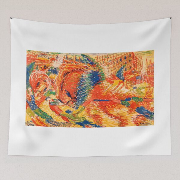 Item preview, Sketch for the City Rises by Umberto Boccioni - digital enhancement designed and sold by NickoPrints.