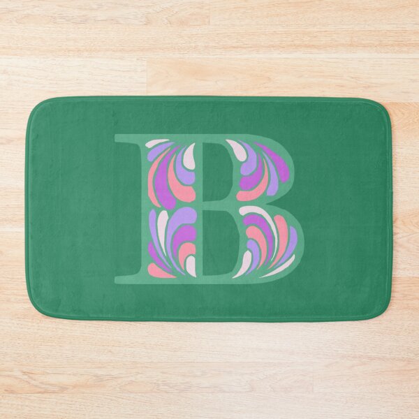 Item preview, Letter B Fancy Monogram Hippie Initial Green designed and sold by everything4eva.