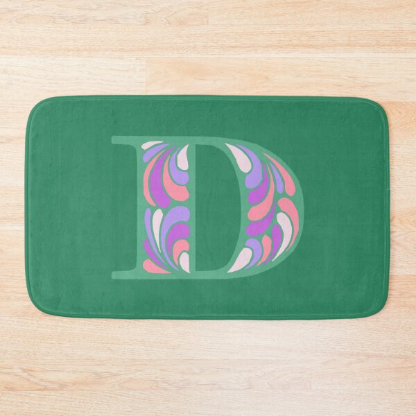 Item preview, Letter D Fancy Monogram Hippie Initial Green designed and sold by everything4eva.
