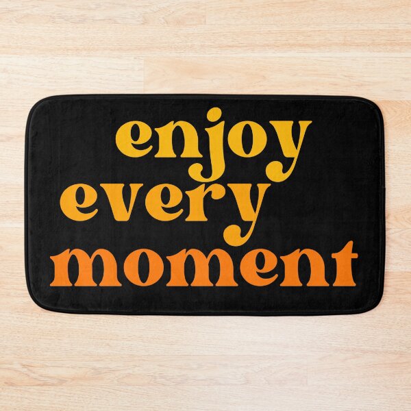 Item preview, Enjoy Every Moment. Retro Typography Motivational and Inspirational Quote designed and sold by That Cheeky Tee.