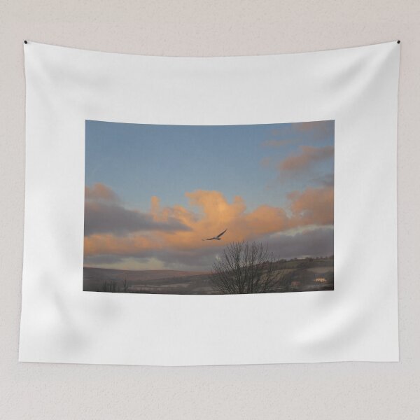 Item preview, Sunrise Tinted Clouds Over Ugborough Beacon designed and sold by lezvee.