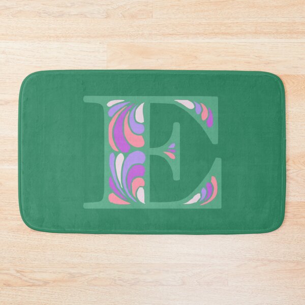 Item preview, Letter E Fancy Monogram Hippie Initial Green designed and sold by everything4eva.