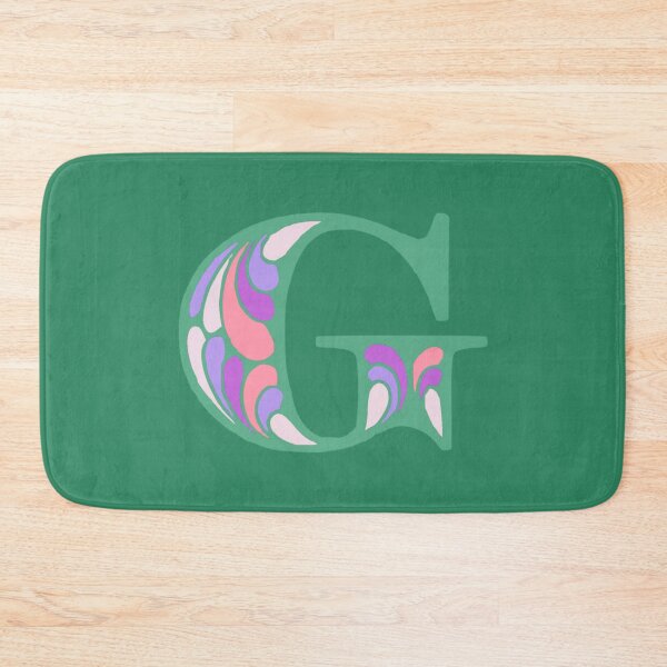 Item preview, Letter G Fancy Monogram Hippie Initial Green designed and sold by everything4eva.