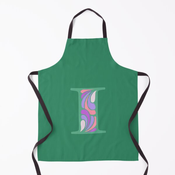 Item preview, Letter I Fancy Monogram Hippie Initial Green designed and sold by everything4eva.