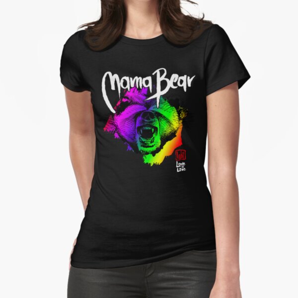 LGBT Mama Bear Mom T Shirt Fitted T-Shirt