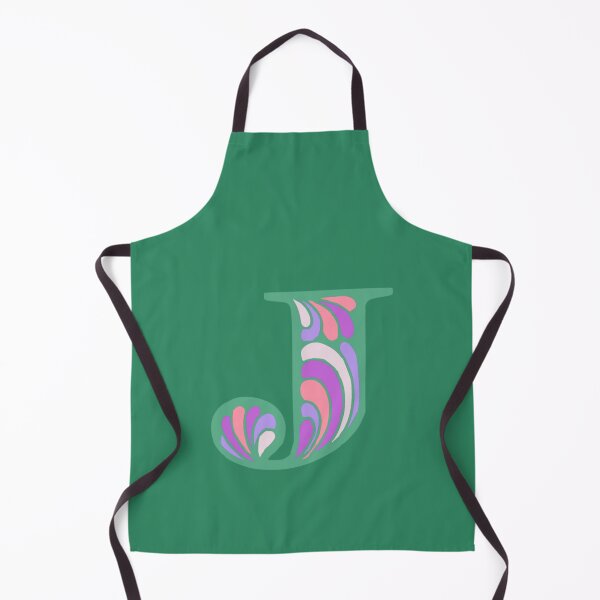 Item preview, Letter J Fancy Monogram Hippie Initial Green designed and sold by everything4eva.