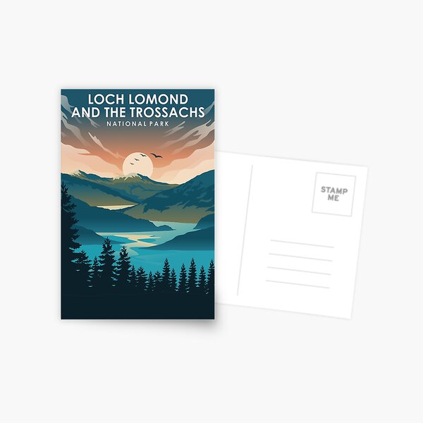 Item preview, Loch Lomond and The Trossachs National Park Travel Poster designed and sold by Stadify.