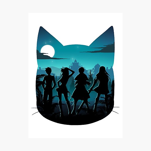 Happy Silhouette Photographic Print