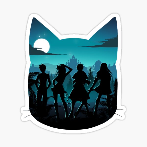 Silhouette heureuse Sticker